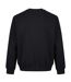 Mens Fleece Crew Neck Sweatshirt Black Iron Mountain-2