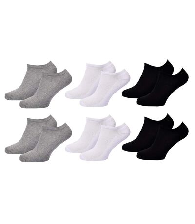 Chaussettes Courtes femme TWINDAY Qualité et Confort-Assortiment modèles photos selon arrivages- Pack de 6 Paires SNEAKERS Bouclette 21621