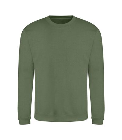 AWDis Just Hoods AWDis Unisex Crew Neck Plain Sweatshirt (280 GSM) (Earthy Green)