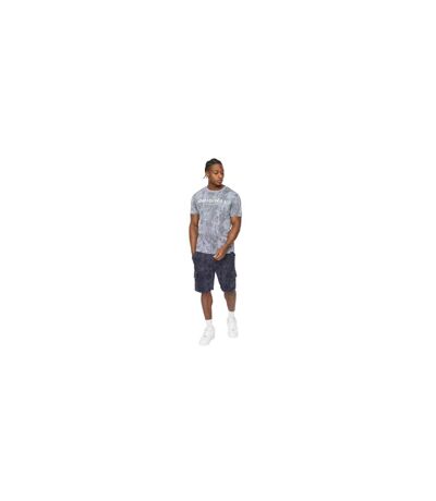 Short À Poches Motif/style Camouflage Bardon Homme Bleu Marine Camouflage Crosshatch