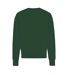 Unisex adult kruger recycled cotton crew neck relaxed fit sweatshirt forest green Iqoniq-1