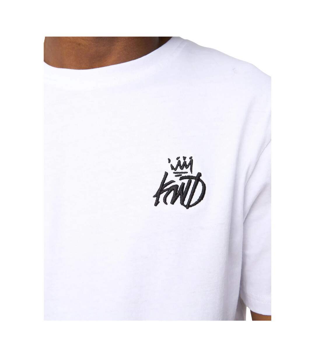 Mens Crosby Embroidered Logo T-shirt White Kings Will Dream-4