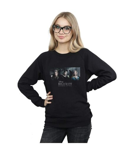 Disney Sweatshirt Womens/Ladies Maleficent Mistress Of Evil Character Poster (Noir) - UTBI26411