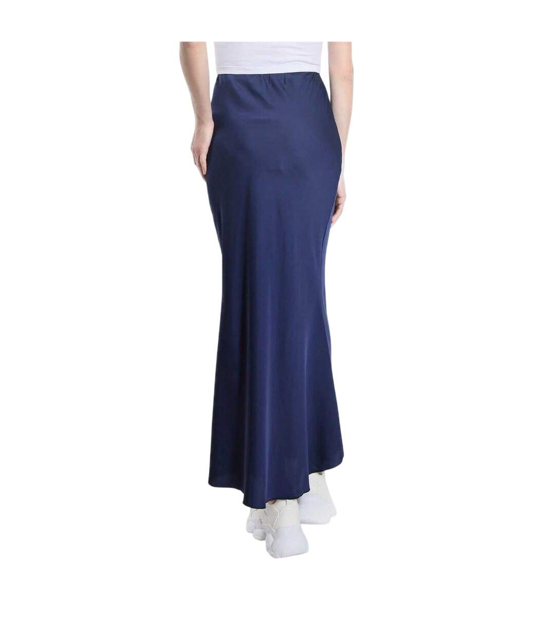 Jupe Mi-longue Femme Bleu Marine Be You-3