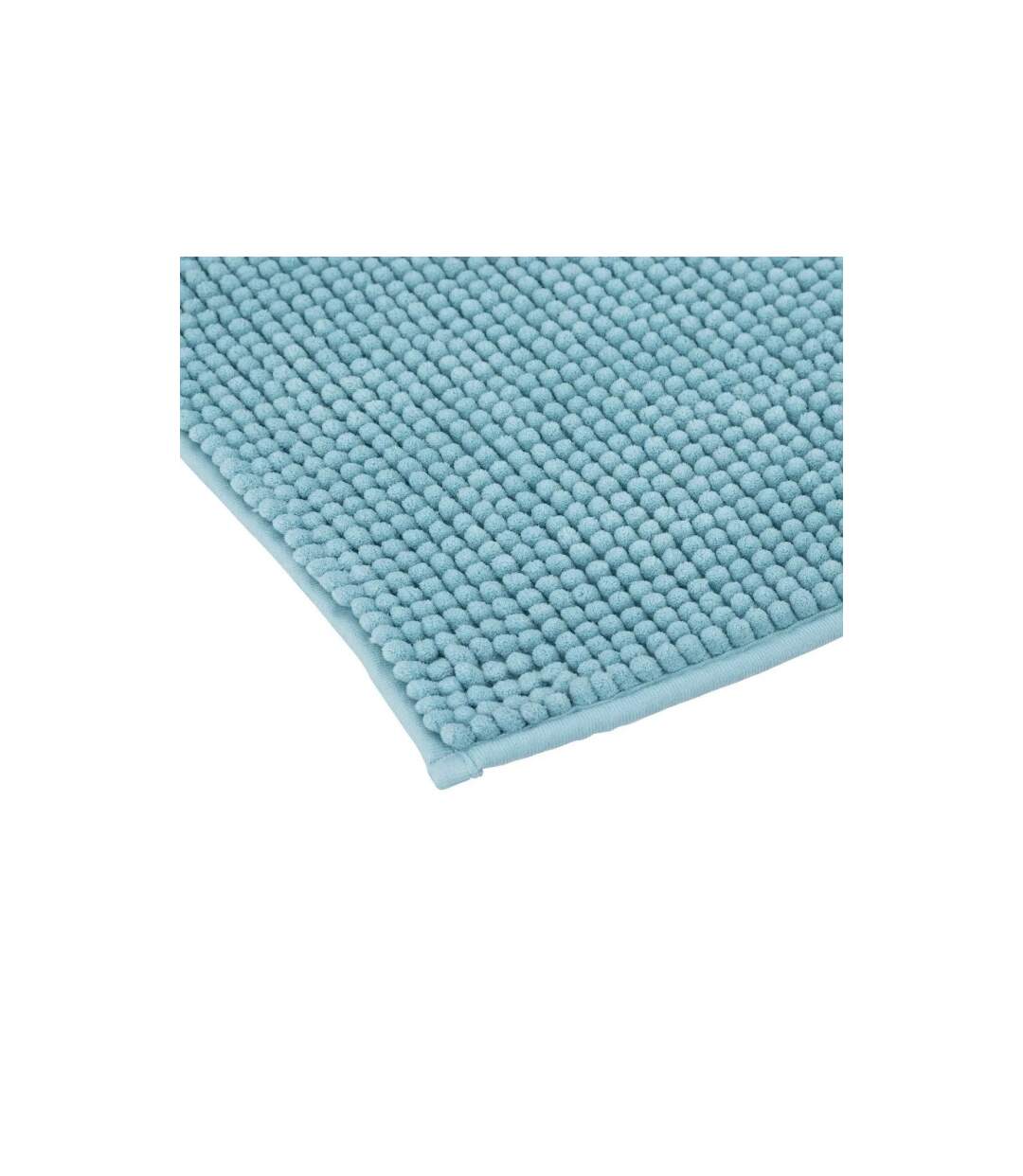 Tapis de Salle de Bain Chenille 50x80cm Bleu Arctique-2