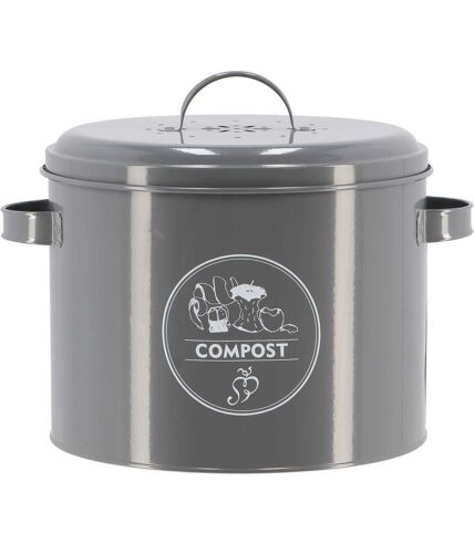 Poubelle de cuisine à compost ronde 6 litres