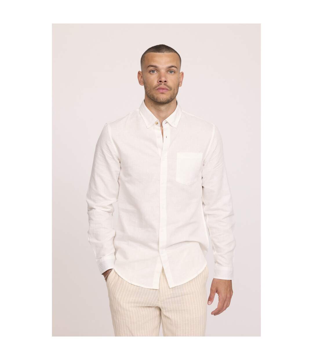 Chemise manches longues coton regular DOLINO-3