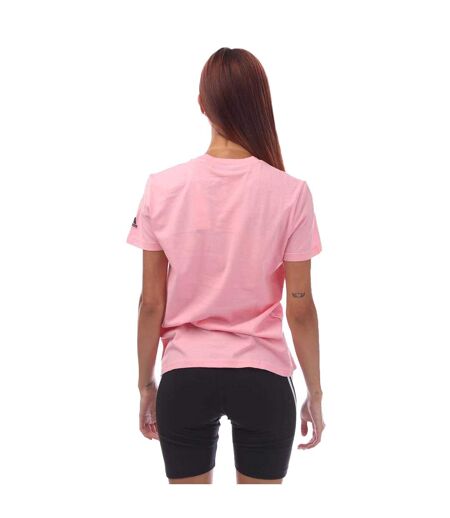 T-shirt Style Logo Essentials Femme Rose Noir Adidas