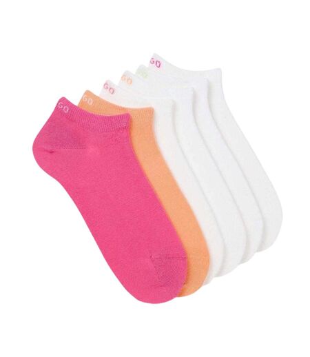 Mens Cotton Blend Ankle Socks Multicoloured Hugo