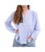 Blouse bleu/blanche femme goa ros-1