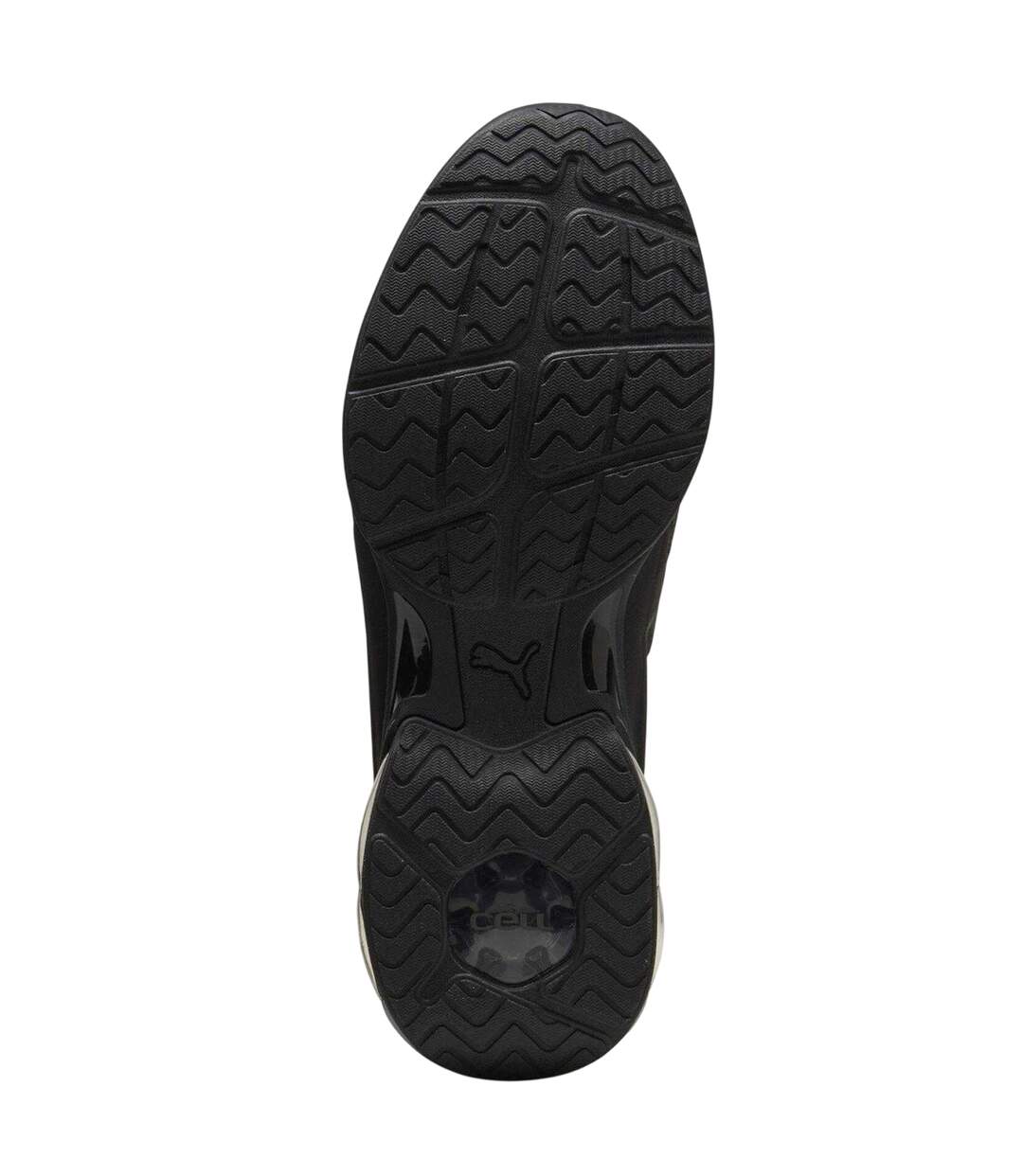 Mens Meza Logo Trainers Triple Black Puma-3