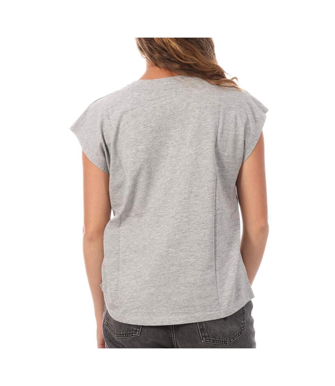 T-shirt gris femme pepe jeans bloom - s-2