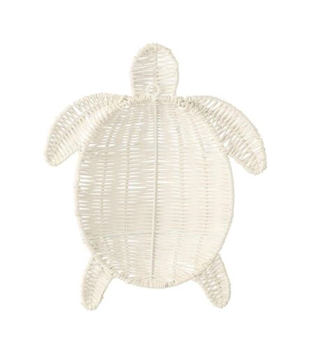 Déco Murale Tortue Porfirio 31cm Blanc Cassé
