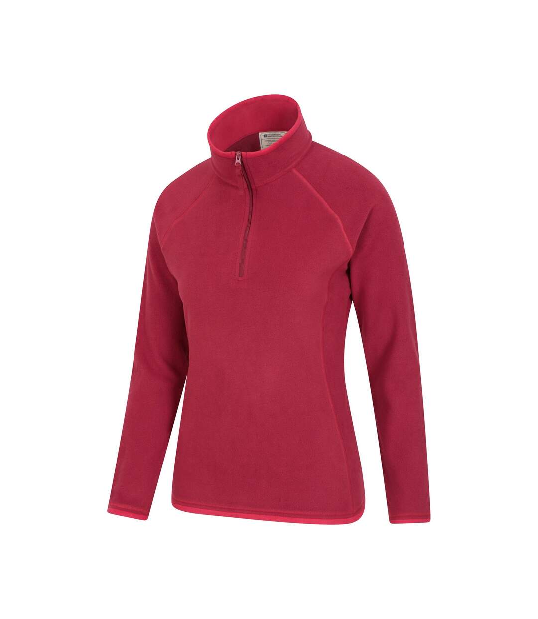 Womens/ladies montana half zip fleece top dark red Mountain Warehouse