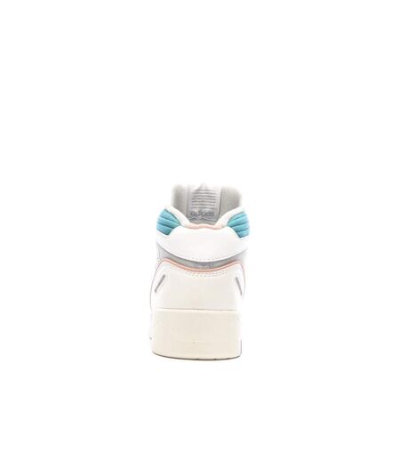 Baskets blanche/turquoise homme adidas midcity