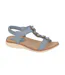 Sandales Motif/style Floral Liana Femme Bleu Cipriata-1