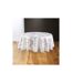 Nappe Ronde Imprimé Miraline 180cm Blanc-1