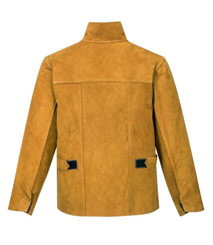 Portwest Mens Leather Welding Jacket (Tan) - UTPW763