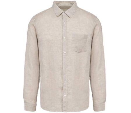 Chemise en lin - Homme - PATS504 - beige linen