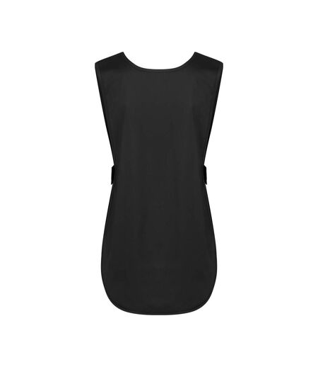 Womens/ladies Essential Pull Over Work Tunic Black Karlowsky