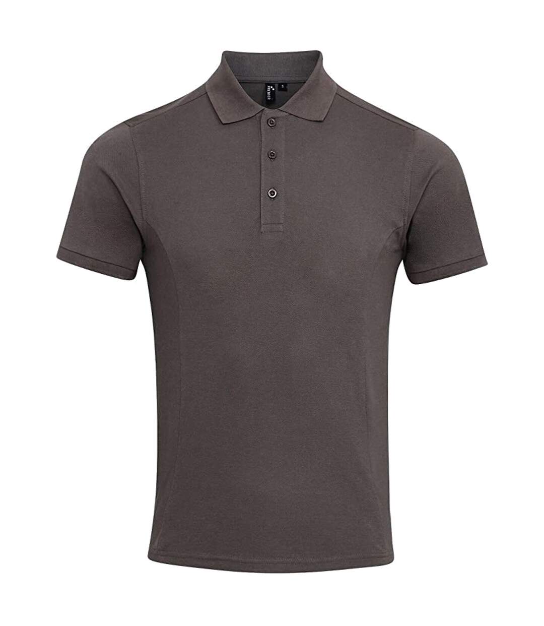 Premier Mens Coolchecker Plus Piqu Polo Shirt (Dark Grey) - UTPC3374-1