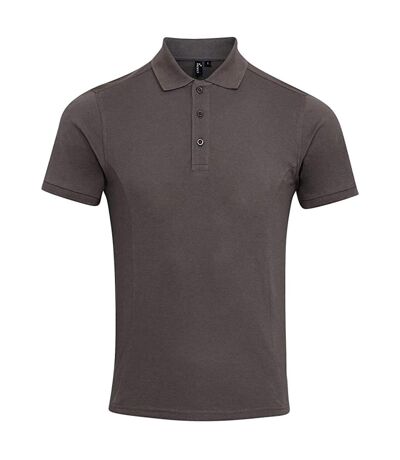 Premier Mens Coolchecker Plus Piqu Polo Shirt (Dark Grey) - UTPC3374