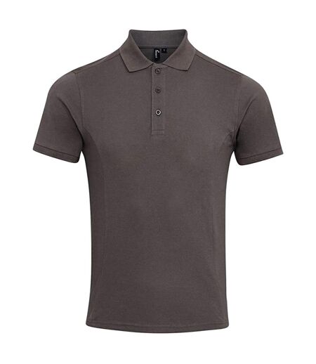 Premier Mens Coolchecker Plus Piqu Polo Shirt (Dark Grey) - UTPC3374