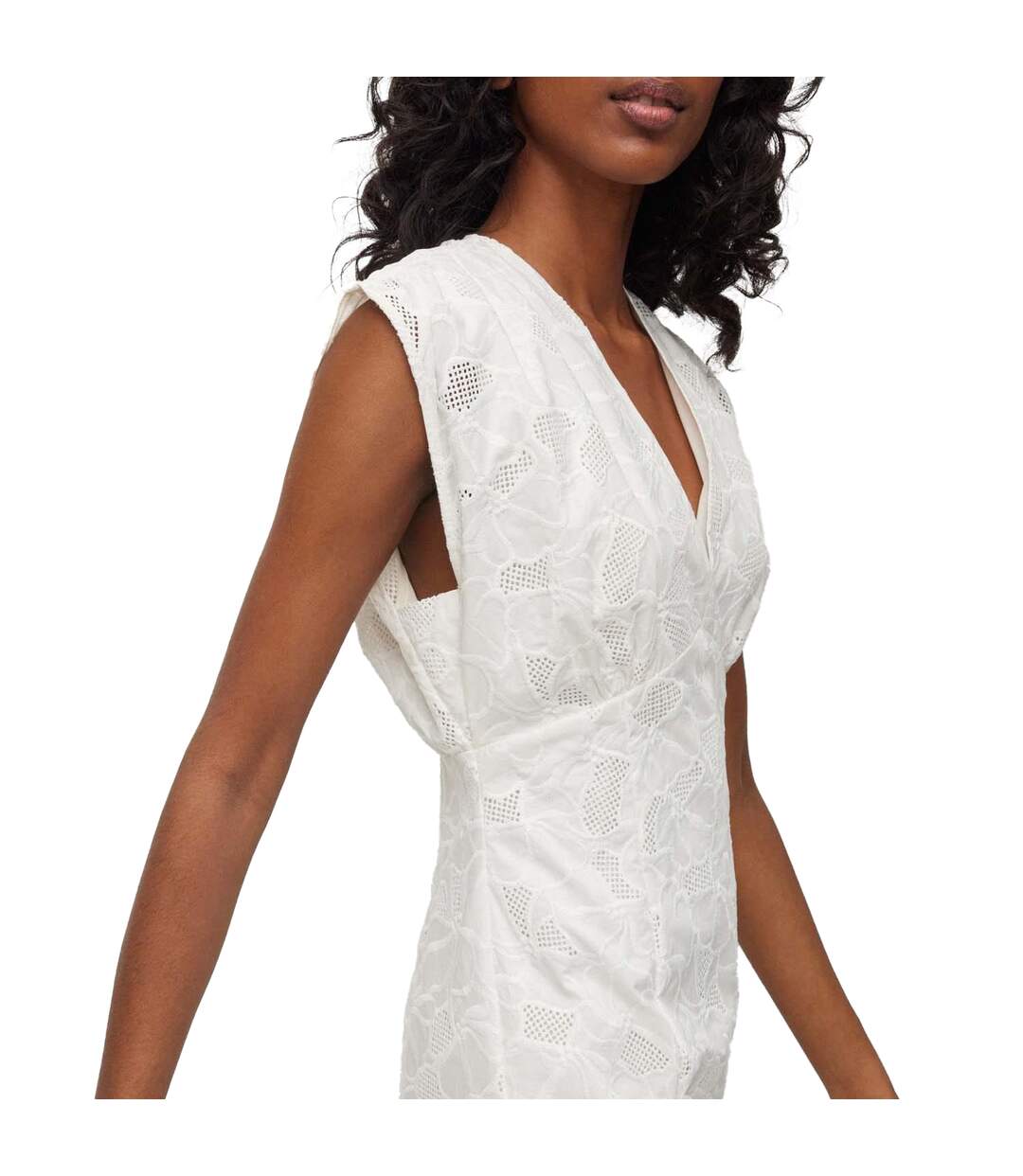 Robe Dipata Femme Blanc Hugo Boss-3