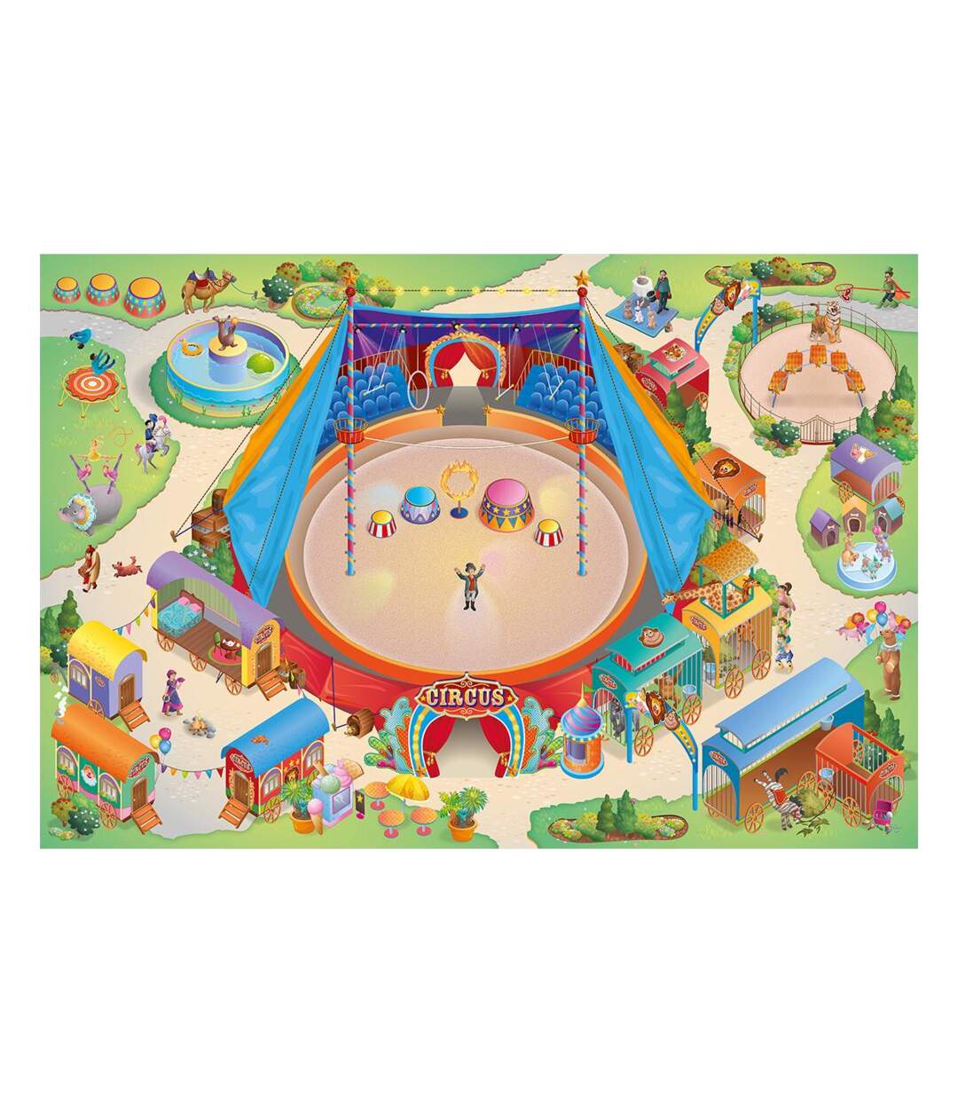 Tapis enfant tissé CIRQUE