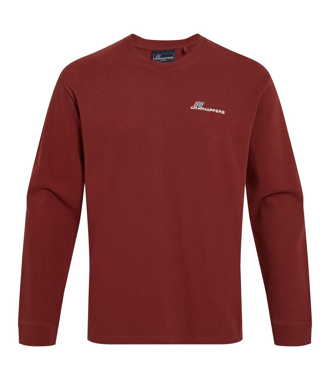 Mens Dillisk Ii Long-sleeved T-shirt Axinite Red Craghoppers-2