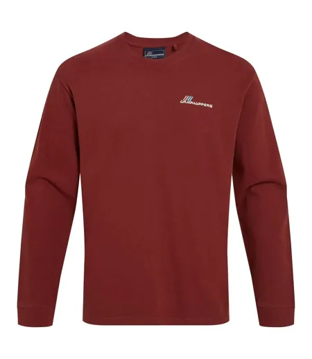 Mens Dillisk Ii Long-sleeved T-shirt Axinite Red Craghoppers