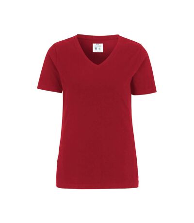 Cottover Womens/Ladies Slim T-Shirt (Red)