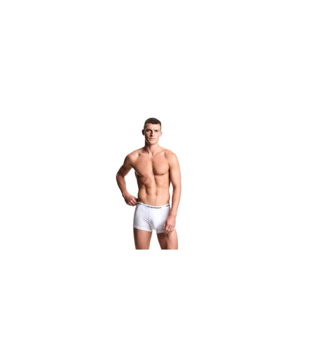 Lot De 3  Sous-vêtements Motif/style Logo Core Homme Blanc Emporio Armani-1