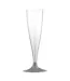 Lot de 6 Flûtes à Champagne Réutilisable Plastique 14cl Gris-2