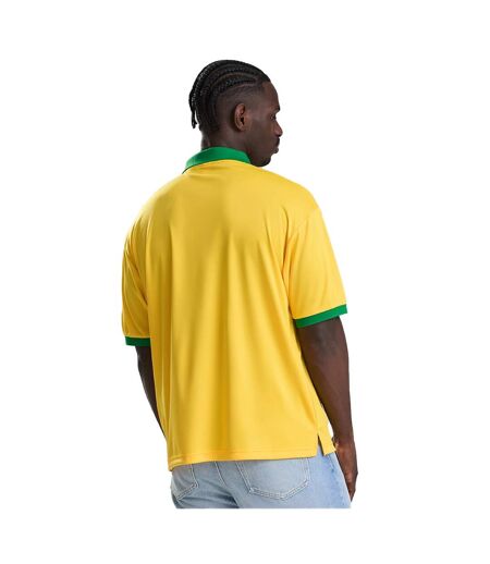 Mens Retro Sports Jersey Yellow Green Just Cool