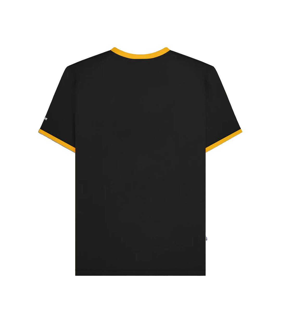 Mens Target Ringer T-shirt Black Gold Lambretta-2