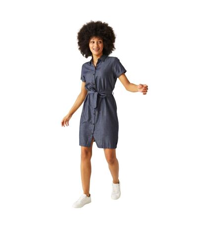 Womens/ladies Rema Shirt Dress Chambray Regatta