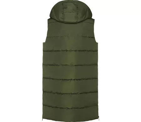 Doudoune longue sans manches - RY5076 - vert army
