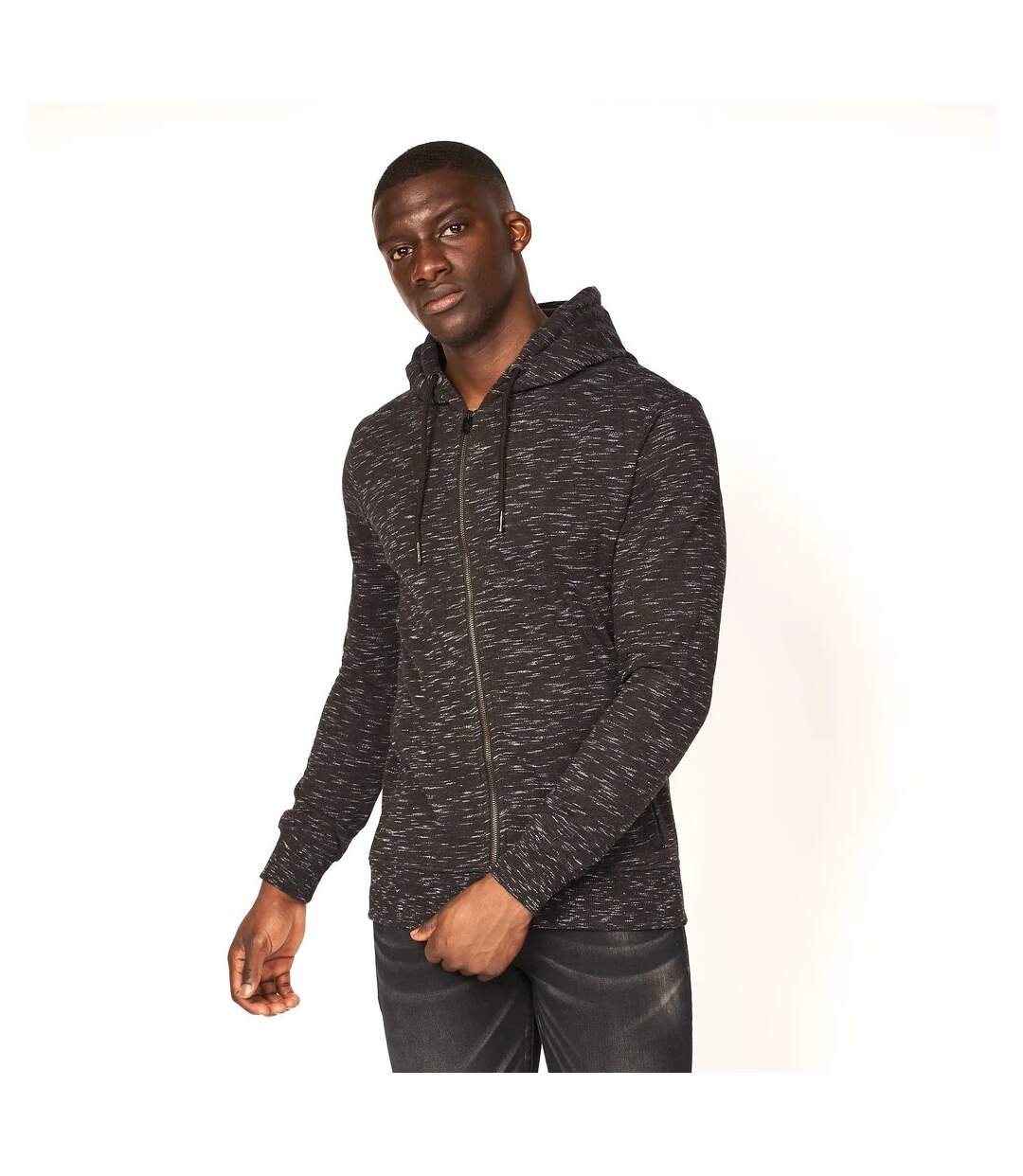 Smith & Jones Mens Gabion Full Zip Hoodie (Black)