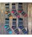 6 Paires Chaussettes Homme Coton Fantaisie à Motif-3