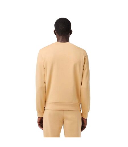 Mens Fleece Crew Neck Sweatshirt Natural Lacoste