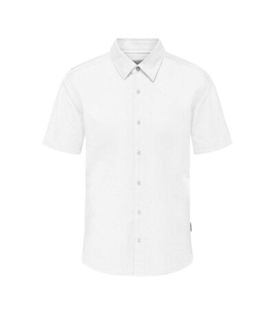 Chemise manches courtes blanche homme only & sons cantley - l