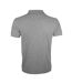SOLs Mens Prime Pique Plain Short Sleeve Polo Shirt (Grey Marl)