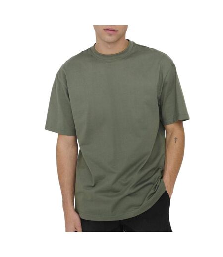 T-shirt vert homme only & sons fred