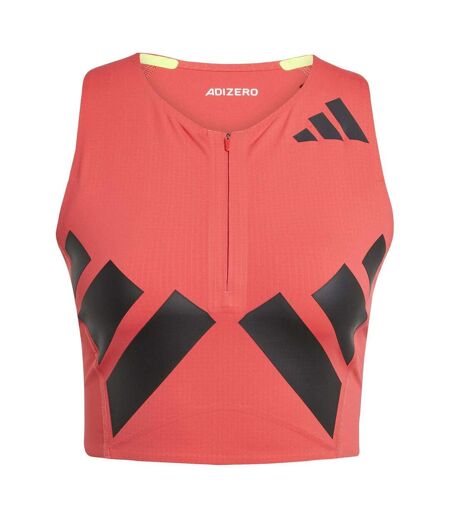 Débardeur Sans Manches Motif/style 3 Rayures Adizero Femme Jaune Pâle Adidas