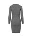 Robe Motif/style Côtelé Femme Charbon Urban Classics-2