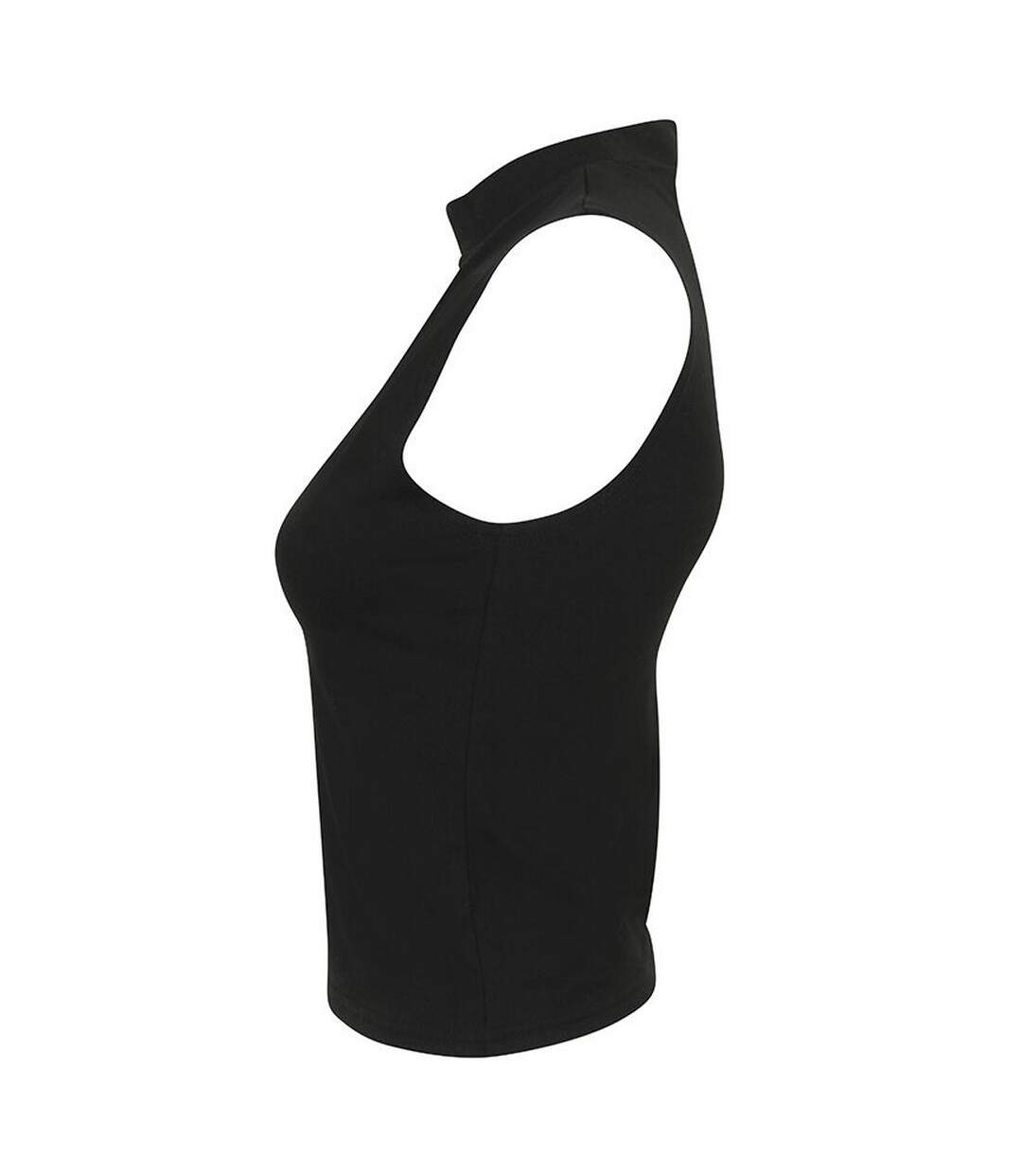 Débardeur à col haut femme noir Skinni Fit-3