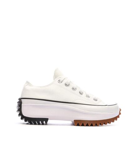 Baskets blanches femme converse run star hike 168817c