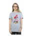 Disney Womens/Ladies Wreck It Ralph Ariel And Vanellope Cotton Boyfriend T-Shirt (Gris sportif) - UTBI47504-2