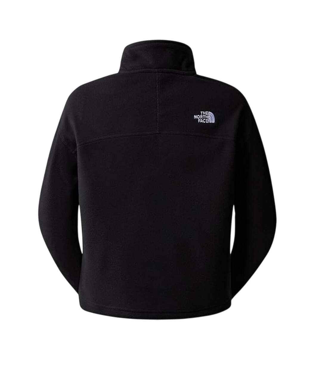 Womens/ladies 100 Glacier Cropped Fleece Top Black The North Face-2